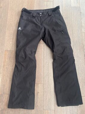 Salomon women’s Black Ski Pants size large‎